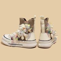 Glory Flower Breathable Elastic Socks Boots  - Thumbnail 3