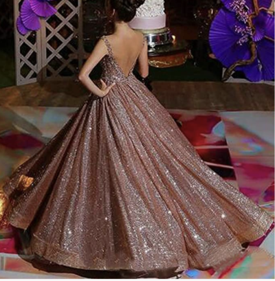 Sparkly Prom Dresses Sequins Princess Gown PD8