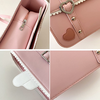 Japanese School Girl College Student Sweet Angel Heart Tiny Wings Messenger Bag Backpack - Thumbnail 9