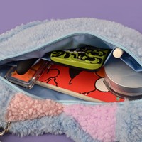 Cherry Cross Stitch Pattern Y2K Rainbow Blue & Purple Pastel Colorful Women Shoulder Messenger Bag - Thumbnail 7