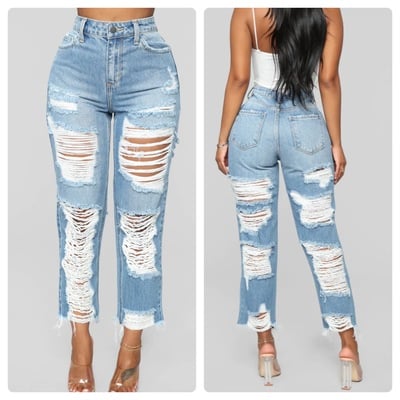 Distressed accent denim-td - Thumbnail 1