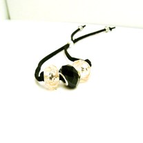 Pink & Black Suede Bracelet