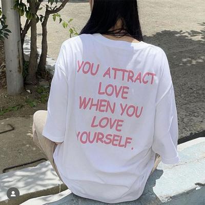 You attract love print tee