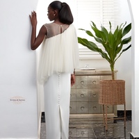 Simple Sheath Wedding Dress Bridal Gowns  - Thumbnail 1