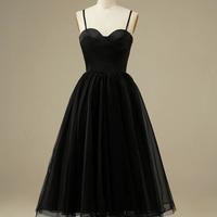 Simple Sweetheart Tulle Short Prom Dress - Thumbnail 1
