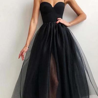 Simple sweetheart tulle short prom dress - Thumbnail 5
