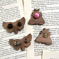 Lichen Moth wood pins - Thumbnail 5