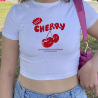 CHERRY CROP TOP - Thumbnail 2