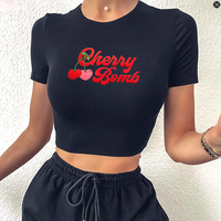 CHERRY BOMB CROP TOP - Thumbnail 2