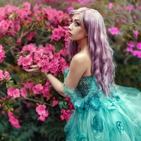 Plus Size Evening Dresses Off-Shoulder Applique Crystals Tulle Split Side Floor Length Party Dress Blue Prom Dresses Ball Gown - Thumbnail 3