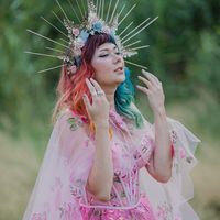 Light Pink Sweetheart Prom Dress Floral Dress Floor Length Long Evening Dress For Women Photo Shoot High Side Slit Tulle Dress - Thumbnail 3