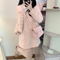 Japanese School Girl College Student Matte Pastel Pink Blue Black Brown Messenger Bag - Thumbnail 8