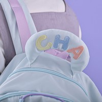 Rainbow Pastel Colorful Blue Purple Star Cloud Cute Y2K Women Large Capacity School Bag Backpack - Thumbnail 5