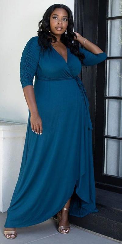 Plus Size Navy Blue A Line Chiffon Mother of Bride and Groom Dress Evening Dress
