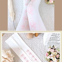 Stars & Moon Sweet Bow Pastel Color Princess Stockings Pantyhose Garment - Thumbnail 4