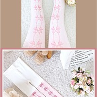 Stars & Moon Sweet Bow Pastel Color Princess Stockings Pantyhose Garment - Thumbnail 3