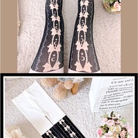 Stars & Moon Sweet Bow Pastel Color Princess Stockings Pantyhose Garment - Thumbnail 5