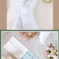 Stars & Moon Sweet Bow Pastel Color Princess Stockings Pantyhose Garment - Thumbnail 7