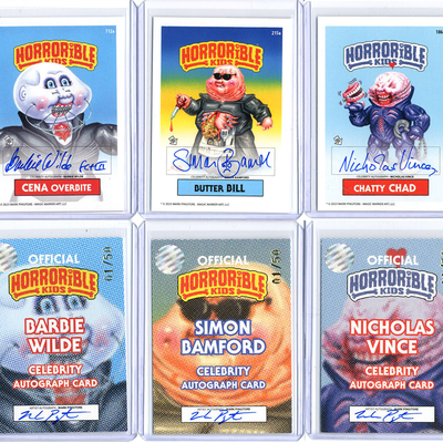 Hellraiser horrorible kids celebrity auto set - doug bradley, barbie wilde, simon bamford, nicholas vince, and andrew robinson