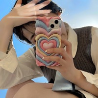 Love Heart Rainbow Phone Case For iPhone (iPhone11-iPhone14) - Thumbnail 1
