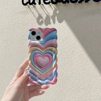 Love Heart Rainbow Phone Case For iPhone (iPhone11-iPhone14) - Thumbnail 3