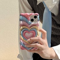 Love Heart Rainbow Phone Case For iPhone (iPhone11-iPhone14) - Thumbnail 2