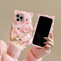 Kawaii Pig Phone Case For iPhone (iPhone11-iPhone14) - Thumbnail 3