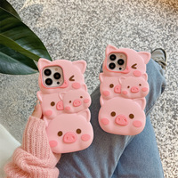 Kawaii Pig Phone Case For iPhone (iPhone11-iPhone14) - Thumbnail 2