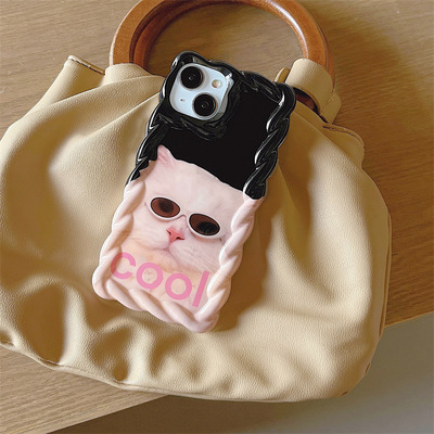 Cool Cat Phone Case For iPhone (iPhone11-iPhone14)