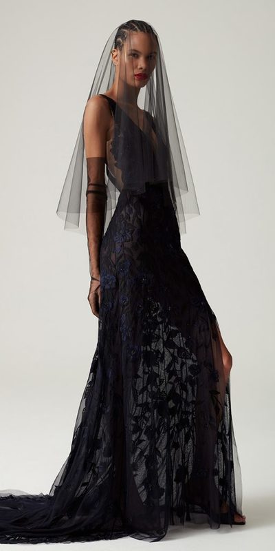 Black Sheath Lace Wedding Dress Wedding Bridal Gowns