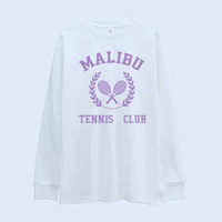 MALIBU TENNIS CLUB SWEATSHIRT ( Black/Green/White) - Thumbnail 1