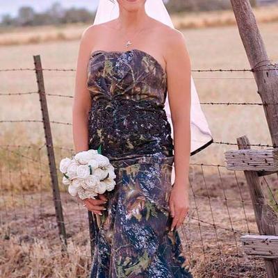 Camo country sweetheart wedding dress wedding bridal gowns