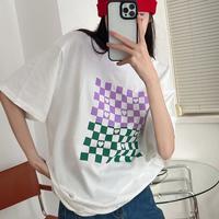 Heart Checkboard Print Tee - Thumbnail 4