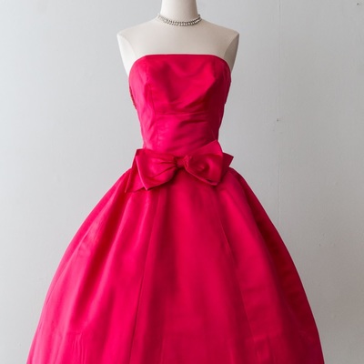 A line red strapless homecoming dresses 1950s vintage simple short prom dresses cocktail gowns