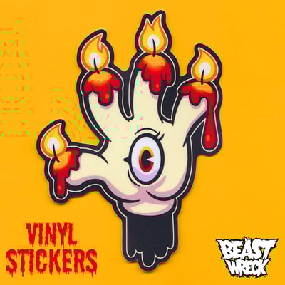 Hand of golly vinyl sticker