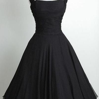 Vintage black short homecoming dress - Thumbnail 1