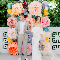 Beach Simple Boho Wedding Dress Bridal Gown - Thumbnail 5