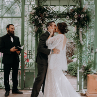 Simple Boho Beach Lace Sexy Wedding Dress Bridal Gown - Thumbnail 2