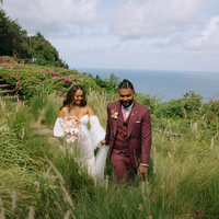 Simple Boho Beach Lace Sexy Wedding Dress Bridal Gown - Thumbnail 3