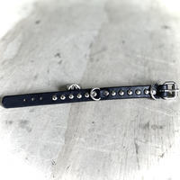 1-row medium dome studs lil’ d-ring wristband - Thumbnail 5