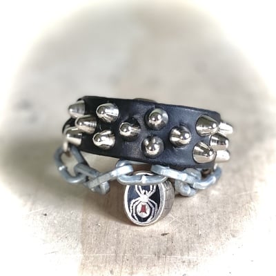 Studs & chain cuff