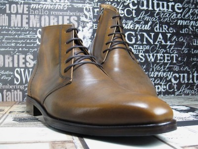 Elegant Men's Hand Stitch Brown Chukka Boot, Genuine Leather Lace Up Hiking Boot