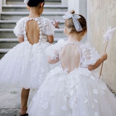 Flower girl dress for weddings ball gown lace vestidos de comunion pageant dress first communion dresses - Thumbnail 4