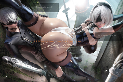 2B x 9S Kabedon Poster #479