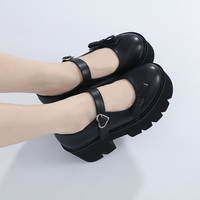 Black Bowknot Platform Shoes - Thumbnail 3