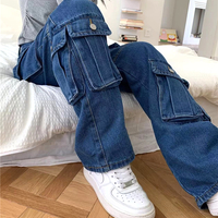 RETRO POCKETS JEANS - Thumbnail 1