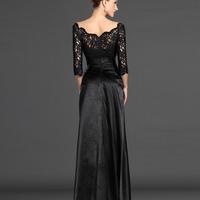 Sexy Long Sleeve Lace Mother Of The Bridal Dresses - Thumbnail 1