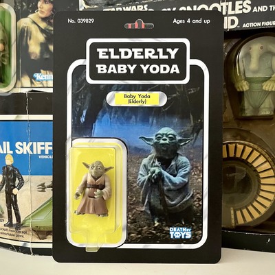 Elderly Baby Man Figure