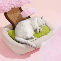 Under the Sakura Tree Peaceful Cherry Blossom Decoration Cats Dogs Pets Beds House Scratching Post - Thumbnail 6