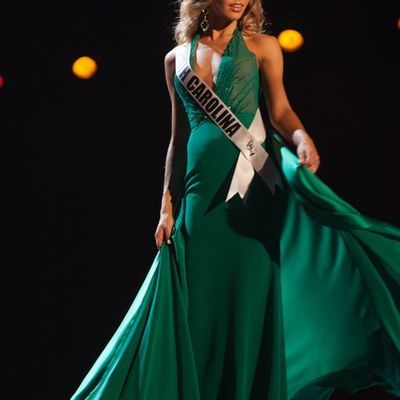 Dark green seath beaded halter miss usa prom dress evening dress